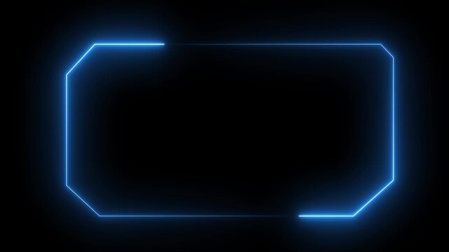 HUD, UI, GUI futuristic user interface screen animation. High tech screen for video game. Abstract Loop futuristic background. glowing technology sci fi frame
