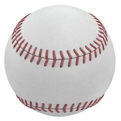 Baseball ball isolated transparent background photo realistic  3d rendering PNG with alpha channel
