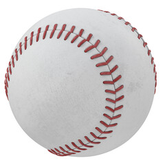 Baseball ball isolated transparent background photo realistic  3d rendering PNG with alpha channel
