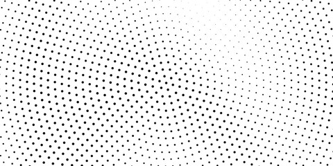 Halftone pattern background with radial effect, round spot shapes, vintage or retro graphic with place for your text. Halftone digital effect.