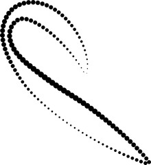 Line dot element, curve, wave, spin, twirl