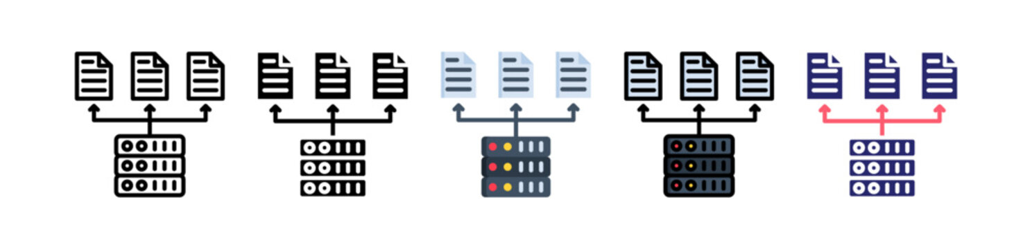 Load Balancer Multiple Style Icon Set Collection. 