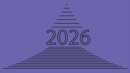 A festive stairway to success rising toward a Christmas celebration