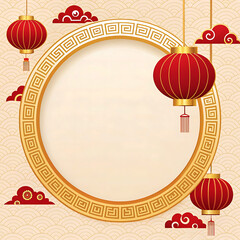 Chinese New Year poster and template