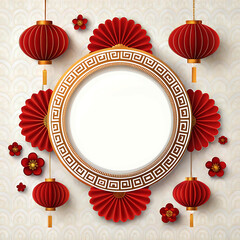 Chinese New Year poster and template