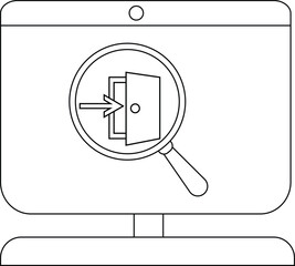 Search and Analyze Digital Content with a Magnifying Glass Concept