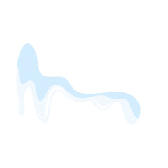 Cartoon Snow Melting Illustration