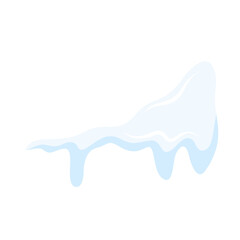 Cartoon Snow Melting Illustration