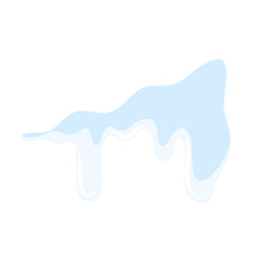 Cartoon Snow Melting Illustration