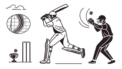  Cricket Essentials Icon Pack