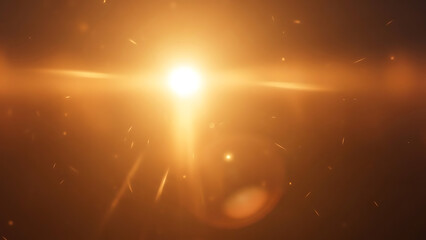 Bright light shining with sparkling effects