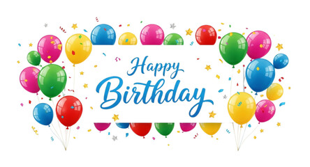 happy birthday card with balloons © Rizky