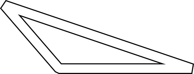 Triangle line icon. Geometric shapes