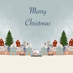 Merry Christmas Eve, featuring Santa and his loyal reindeer celebrating joyfully beneath the soft glow of the moon. The scene radiates warmth and excitement, the happiness and anticipation that come 