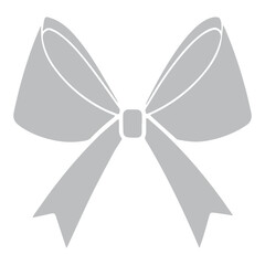 Simple Black and White Bow Icons Gift, Ribbon, Decoration Pro Vector