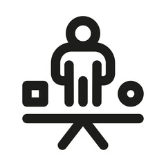 Work Life Balance Icon. Modern Professional Minimal Line Vector Symbol for Productivity and Wellness