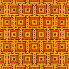 African ethnic tribal-inspired floral pattern in refined yellow tones. The design is ethnic from traditional paintings of the past, transforming classic artistic ethnic into a beautiful Perfect for t