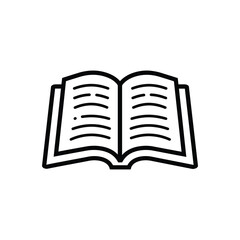 The Open Book's Wisdom, A Gateway to Knowledge black icon