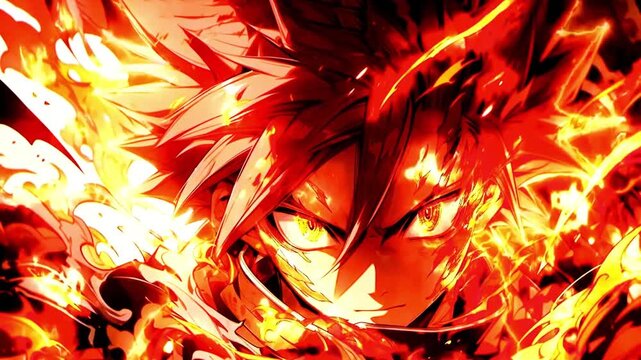 fire background vector illustration