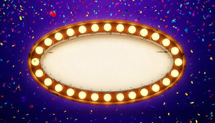 Happy New Year poster with golden letters 2026 on dark shimmering purple and dark blue background Happy Celebration Sparkles Banner Generative AI