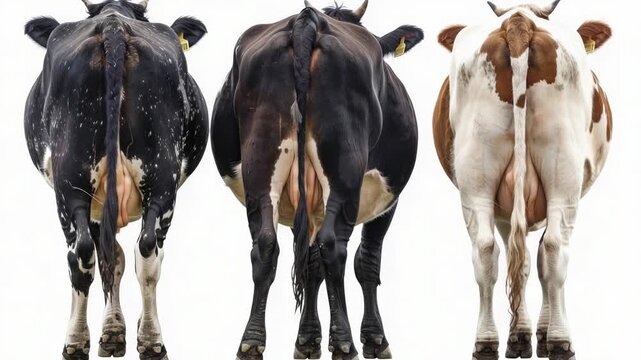 Video A group of cows gathered closely, potentially for grazing or socializing
