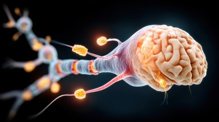Concept of neurogenesis showing cognitive enhancement and mental adaptability.