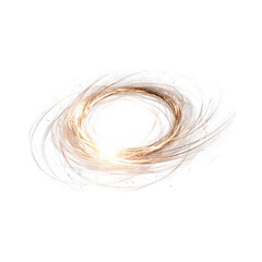 Vibrant swirling light forms a mesmerizing circular pattern