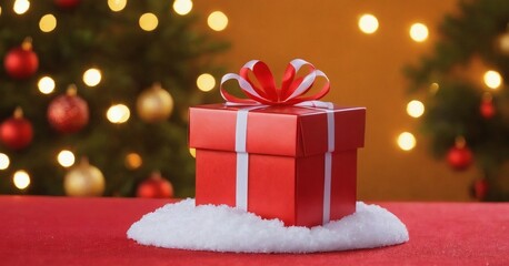 Christmas background with gift