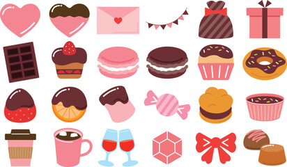 かわいいバレンタインのイラスト素材