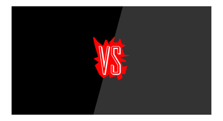 Versus background, VS letters. Concept of battle, fight, comparison and conflict. Versus background template