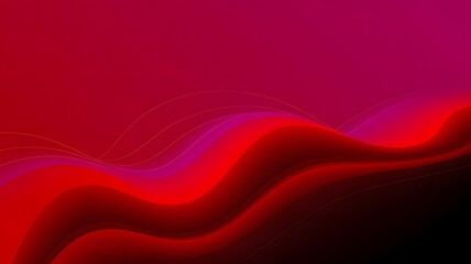 Deep Red and Magenta Abstract Wavy Forms wave curve