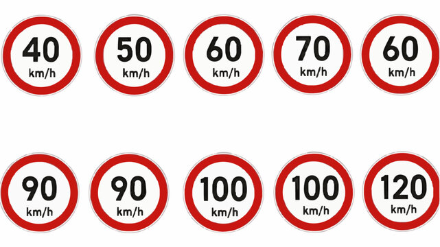 What Each Speed Limit from 40 km/h to 90 km/h Means for Drivers