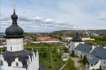 A view of the island town of Sviyazhsk from the bell tower of the Church of St. Nicholas the Wonderworker