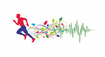 Running Heartbeat Motion Graphic