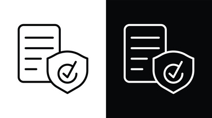 compliance Two-tone version in black and white background