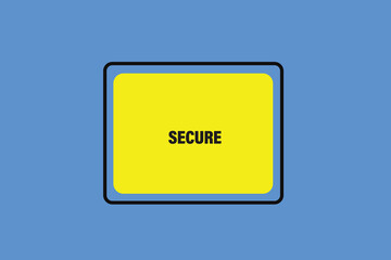 Print Button, web template, secure, banner  label,  vector symbol.


