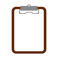 clipboard with blank paper vector 