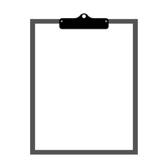 clipboard with blank paper vector 