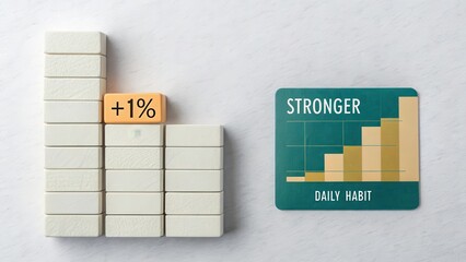 Stacked bar graph blocks showing growth and increased increment