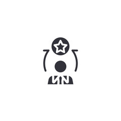 Self confidence icon representing leadership mindset, positive attitude, motivation, and personal empowerment development.