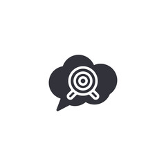 Self awareness chat icon symbolizing reflection, emotional intelligence, mindfulness, and personal insight development.