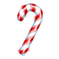 Festive candy cane illustration