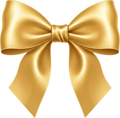 Golden Bow Tie PNG Transparent Background