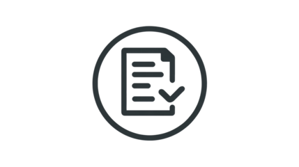 Document with Checkmark Icon