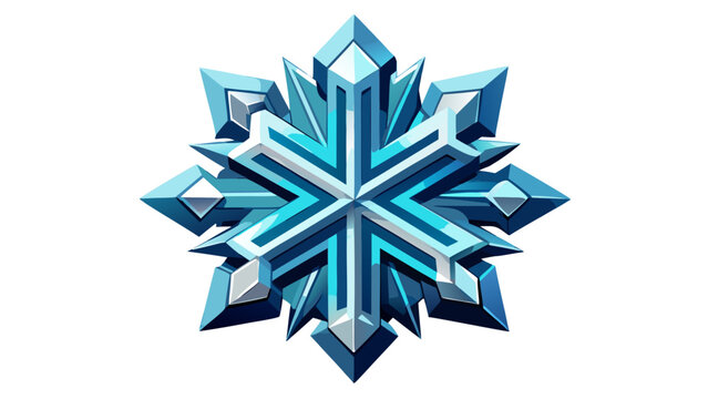 snowflake on white background