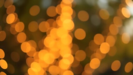 Fototapeta premium Generative AI luminous bokeh effect capturing ambient warm glowing light