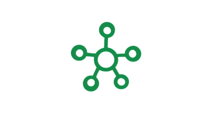 Green Social Network Icon