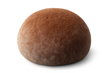 Textured Sphere Brown Color on transparent background isolated render