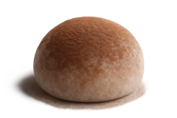 Delicious round dessert on a transparent background, ready for eating