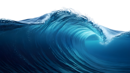 Realistic Underwater Wave Motion in Deep Blue Tones